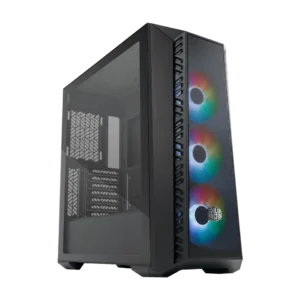 Cooler Master MasterBox MB520 Mesh Black ATX Mid Tower Case 3x120mm ARGB Fans Mesh Front Tempered Glass - CM-MB520 MESH/BLK (MB520-KGNN-S00)