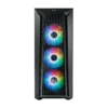 Cooler Master MasterBox MB520 Mesh Black ATX Mid Tower Case 3x120mm ARGB Fans Mesh Front Tempered Glass - CM-MB520 MESH/BLK (MB520-KGNN-S00)
