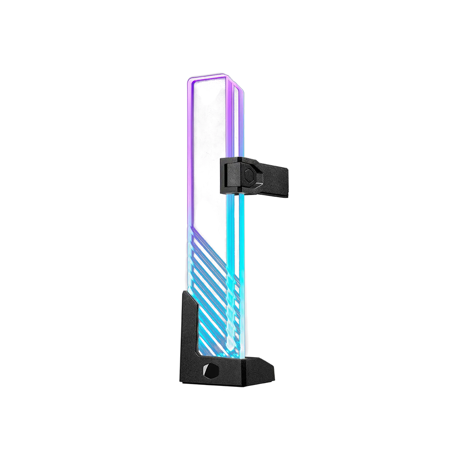 Cooler Master ARGB GPU Support Bracket Adjustable Anti-Sag with ARGB Lighting – CM-MCA-U000R-G...