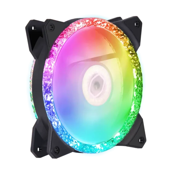 CM-MF120 PRISM 1 Cooler Master MF120 Prismatic Black 120mm Cooling Fan 2000RPM 55CFM Tri-Loop ARGB Lighting - CM-MF120 PRISM (MFY-B2DN-20NPA-R1)