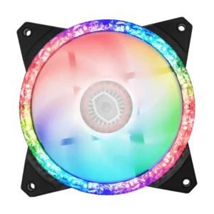 Cooler Master MF120 Prismatic Black 120mm Cooling Fan 2000RPM 55CFM Tri-Loop ARGB Lighting - CM-MF120 PRISM (MFY-B2DN-20NPA-R1)