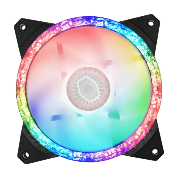 Cooler Master MF120 Prismatic 3-in-1 Black 120mm Cooling Fans 2000RPM 55CFM Tri-Loop ARGB Lighting - CM-MF120 PRISM 3IN1 (MFY-B2DN-203PA-R1)