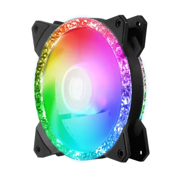 CM-MF120 PRISM 4 Cooler Master MF120 Prismatic Black 120mm Cooling Fan 2000RPM 55CFM Tri-Loop ARGB Lighting - CM-MF120 PRISM (MFY-B2DN-20NPA-R1)