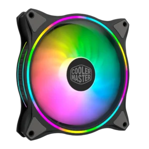 Cooler Master MasterFan MF140 Halo Black 140mm Cooling Fan 1500RPM 55CFM ARGB Lighting - CM-MF140 HALO (MFL-B4DN-15NPA-R1)