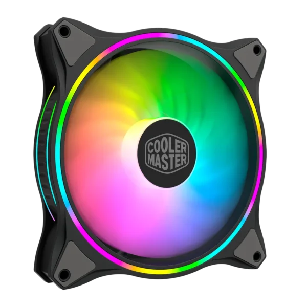 Cooler Master MasterFan MF140 Halo Black 140mm Cooling Fan 1500RPM 55CFM ARGB Lighting - CM-MF140 HALO (MFL-B4DN-15NPA-R1)