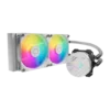 Cooler Master MasterLiquid 240L Core ARGB White AIO Liquid Cooler 240mm Radiator 2x120mm SickleFlow ARGB Fans - CM-ML240L CORE ARGB WHITE (MLW-D24M-A18PZ-RW)