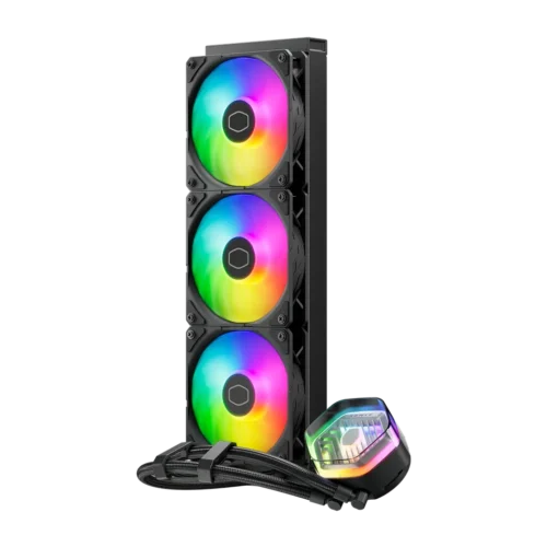 Cooler Master MasterLiquid 360 Atmos ARGB AIO Liquid Cooler 360mm Radiator 3x120mm Mobius ARGB Fans - CM-ML360 ATMOX ARGB