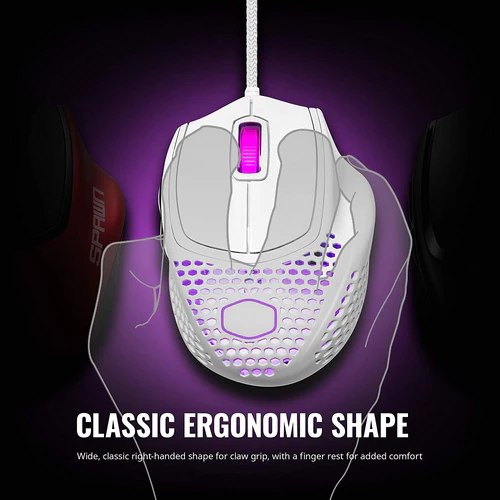 CM-MM720W-BLK 4 Cooler Master MM720 Optical Mouse Matte White 16000 DPI Lightweight 49g - CM-MM720/W-BLK