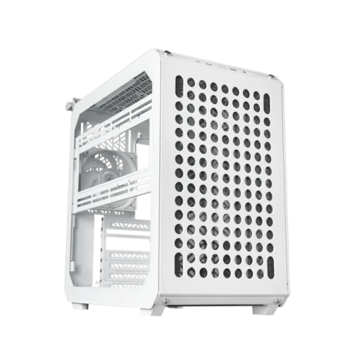 Cooler Master Qube 500 Flatpack White ATX Mid Tower Case 1x120mm Fan Dual Tempered Glass Modular Design - CM-Q500 FLATPACK WHITE (Q500-WGNN-S00)