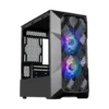 CM-TD300 MESH 3 Cooler Master TD300 Mesh Black Micro-ATX Case 2x120mm SickleFlow ARGB Fans Mesh Front Tempered Glass - CM-TD300 MESH (TD300-KGNN-S00)