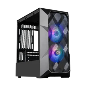 Cooler Master TD300 Mesh Black Micro-ATX Case 2x120mm SickleFlow ARGB Fans Mesh Front Tempered Glass - CM-TD300 MESH (TD300-KGNN-S00)