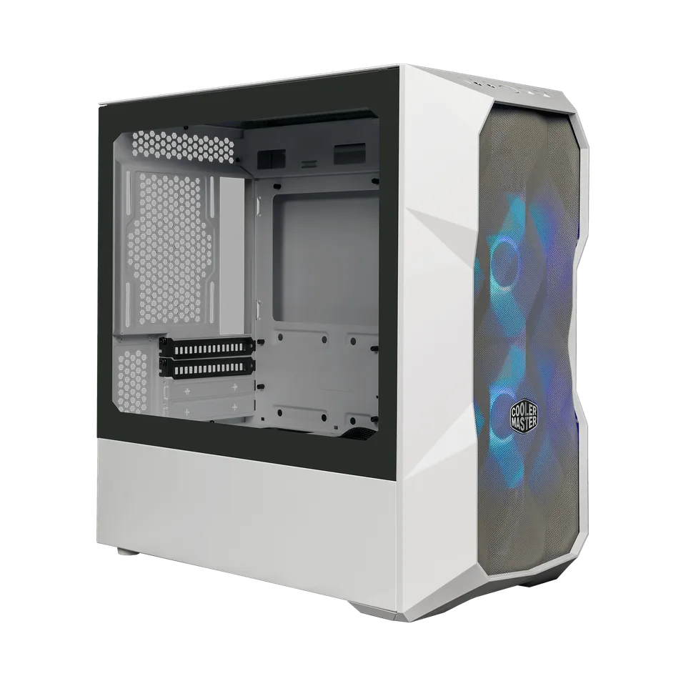 Cooler Master TD300 Mesh White Micro-ATX Case 2x120mm SickleFlow ARGB Fans Mesh Front Tempered Glass - CM-TD300 MESH WHT (TD300-WGNN-S00) 4 Cooler Master TD300 Mesh White Micro-ATX Case 2x120mm SickleFlow ARGB Fans Mesh Front Tempered Glass - CM-TD300 MESH WHT (TD300-WGNN-S00) - Image 4