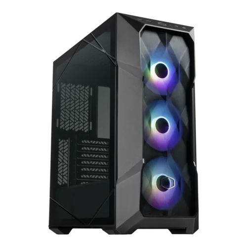 Cooler Master TD500 Mesh V2 Black ATX Mid Tower Case 3x120mm SickleFlow ARGB Fans Mesh Front Tempered Glass - CM-TD500 MESH V2 (TD500V2-KGNN-S00)