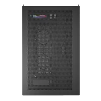 Montech King 65 Pro Black ATX Mid Tower Case 2x140mm ARGB Fans Dual Tempered Glass Curved Front Mesh Side - King 65 Pro Black