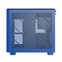 Montech King 95 Blue ATX Mid Tower Case 2x140mm ARGB Fans Dual Tempered Glass Curved Front Mesh Side - King 95 Blue