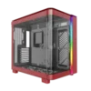 Montech King 95 Red ATX Mid Tower Case 2x140mm ARGB Fans Dual Tempered Glass Curved Front Mesh Side - King 95 Red