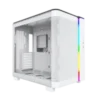 King 95 White 2 Montech King 95 White ATX Mid Tower Case 2x140mm ARGB Fans Dual Tempered Glass Curved Front Mesh Side - King 95 White