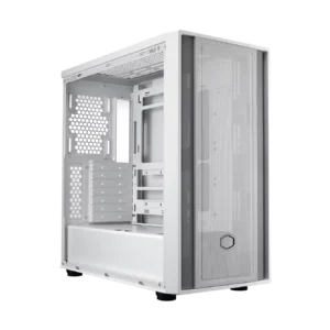 Cooler Master MasterBox 600 Lite White ATX Mid Tower Case 3x120mm Fans Mesh Front Tempered Glass - CM-MASTERBOX 600 WHITE LITE (MB600L-WGNN-S00)