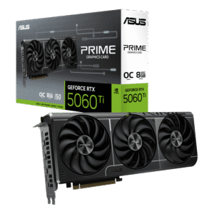PRIME-RTX5060TI-O8G 10 ASUS Prime GeForce RTX 5060 Ti OC Edition 8GB GDDR7 NVIDIA Blackwell PCIe 5.0 Triple Fan Graphics Card DLSS 4 Ray Tracing SFF Ready - PRIME-RTX5060TI-O8G