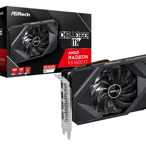 Asrock AMD Radeon RX 6600 XT Challenger ITX 8GB Graphics Card - RX6600XT CLI 8G