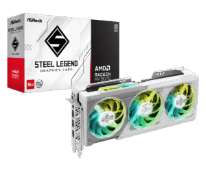 ASRock AMD Radeon RX 9070 Steel Legend 16GB OC Graphics Card - RX9070 SL 16GO