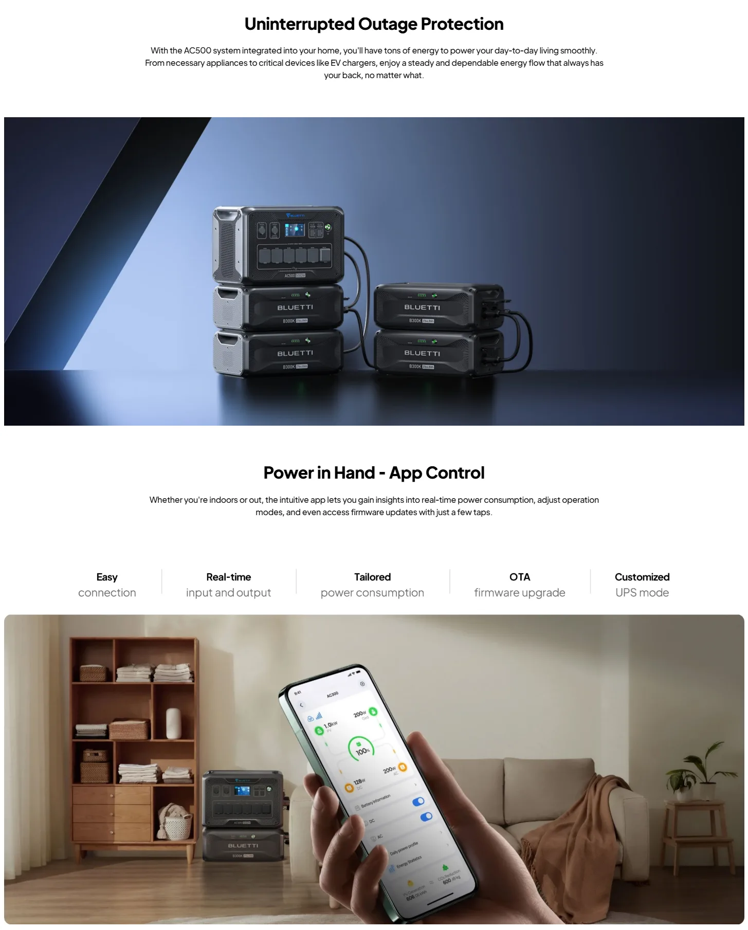BLUETTI AC500 + B300K Power Station and Battery Package 5000W 2764.8Wh (Expandable to 16588.8Wh) [Authorized Dealer]