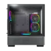 Montech Sky Two Black ATX Mid Tower Case 3x140mm 1x120mm ARGB Fans Dual Tempered Glass Mesh Top - 4710562747317