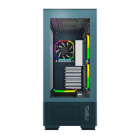 Montech Sky Two Morocco Blue ATX Mid Tower Case 3x140mm 1x120mm ARGB Fans Dual Tempered Glass Mesh Top - 4710562747652