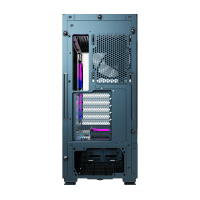 Montech Sky Two Morocco Blue ATX Mid Tower Case 3x140mm 1x120mm ARGB Fans Dual Tempered Glass Mesh Top - 4710562747652