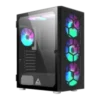 Montech X3 Glass Black ATX Mid Tower Case 3x120mm Front 2x120mm Top 1x120mm Rear ARGB Fans Glass Front - X3 Glass Black