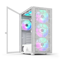 X3 Mesh White 2 Montech X3 Mesh White ATX Mid Tower Case 3x120mm Front 2x120mm Top 1x120mm Rear ARGB Fans Mesh Front - X3 Mesh White