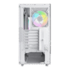 Montech XR White ATX Mid Tower Case 2x200mm 1x120mm ARGB Fans Diamond Mesh Front Tempered Glass Side - XR White