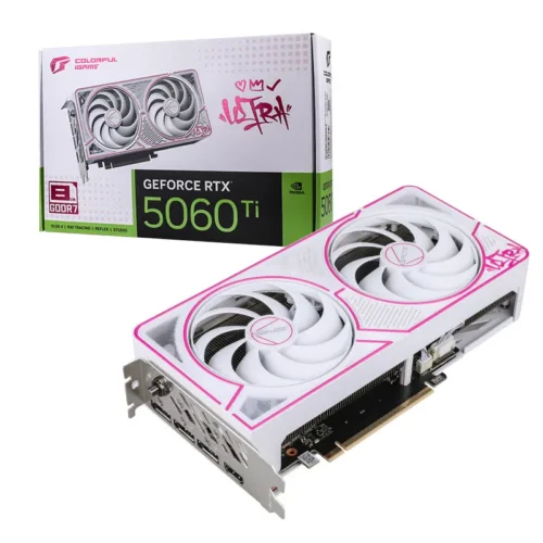 COLORFUL iGame RTX 5060 Ti Ultra White Duo OC 8GB GDDR7 Blackwell DLSS 4 - IGAME GEFORCE RTX5060Ti ULTRA WHITE DUO OC 8GB-V