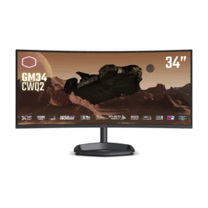 Cooler Master GM34 CWQ2 34-Inch UWQHD 165Hz VA Curved Monitor 0.5ms FreeSync Premium DisplayHDR 400 - CMI-GM34-CWQ2-US (CMI-GM34-CWQ2-US)