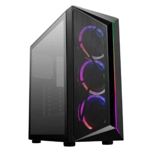 Cooler Master CMP 510 Black ATX Mid Tower Case 3x120mm ARGB Fans Mesh Front Tempered Glass - CM-CMP510 W/O ODD / ARGB (CP510-KGNN-S00)