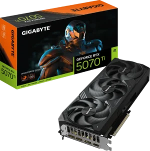 2000 (68) Gigabyte GeForce RTX 5070 Ti WINDFORCE OC SFF 16G Graphics Card - GV-N507TWF3OC-16GD