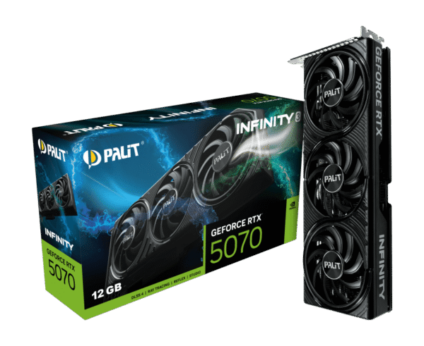 Palit GeForce RTX 5070 Infinity 3 12GB GDDR7 Graphics Card - NE75070019K9-GB2050S