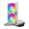 Cooler Master MasterLiquid 240L Core ARGB White AIO Liquid Cooler 240mm Radiator 2x120mm SickleFlow ARGB Fans - CM-ML240L CORE ARGB WHITE (MLW-D24M-A18PZ-RW)