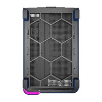 Montech King 95 Blue ATX Mid Tower Case 2x140mm ARGB Fans Dual Tempered Glass Curved Front Mesh Side - King 95 Blue