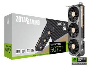 ZOTAC GAMING GeForce RTX 5070 Ti SOLID SFF OC 16GB GDDR7 Graphics Card - ZT-B50710J3-10P