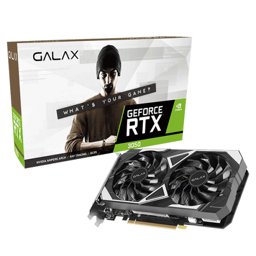 GALAX RTX 3050 EX Black 6GB GDDR6 Ada Lovelace Graphics Card Dual Fan DLSS 3 - 35NRLDHP9ODV