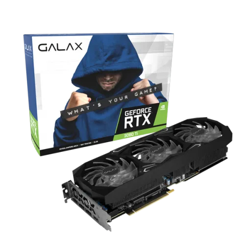 GALAX RTX 3080 Ti SG 1-Click OC 12GB GDDR6X Ampere Graphics Card Triple Fan DLSS 2 ARGB - 38IOM5MD99DD