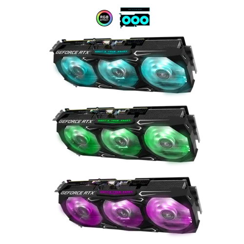 GALAX RTX 3080 Ti SG 1-Click OC 12GB GDDR6X Ampere Graphics Card Triple Fan DLSS 2 ARGB - 38IOM5MD99DD