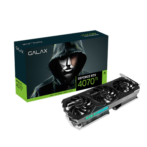 GALAX RTX 4070 Ti EX Gamer Black 1-Click OC 12GB GDDR6X Ada Lovelace Graphics Card Triple Fan DLSS 3 ARGB - 47IOM7MD7AEG