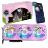 GALAX RTX 4070 EX Gamer Pink 12GB GDDR6X Ada Lovelace Graphics Card Triple Fan DLSS 3 ARGB - 47NOM7MD7LPK