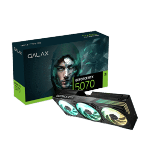 GALAX RTX 5070 EX Gamer Black 1-Click OC 12GB GDDR7 Blackwell Graphics Card Triple Fan DLSS 4 ARGB - 57NON7MDBUEX