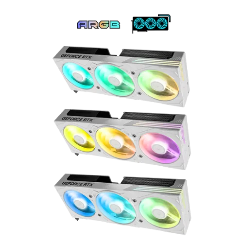 57NON7MDBVXW 3 GALAX RTX 5070 EX Gamer White 1-Click OC 12GB GDDR7 Blackwell Graphics Card Triple Fan DLSS 4 ARGB - 57NON7MDBVXW