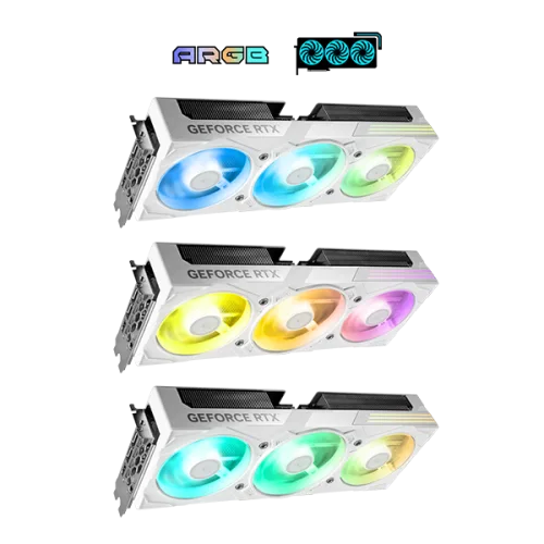 57NON7MDBVXW 4 GALAX RTX 5070 EX Gamer White 1-Click OC 12GB GDDR7 Blackwell Graphics Card Triple Fan DLSS 4 ARGB - 57NON7MDBVXW
