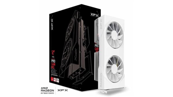 XFX Swift AMD Radeon RX 9060 XT OC Dual Fan Gaming Edition 8GB GDDR6 White Graphics Card - RX-96TSW8GWQ