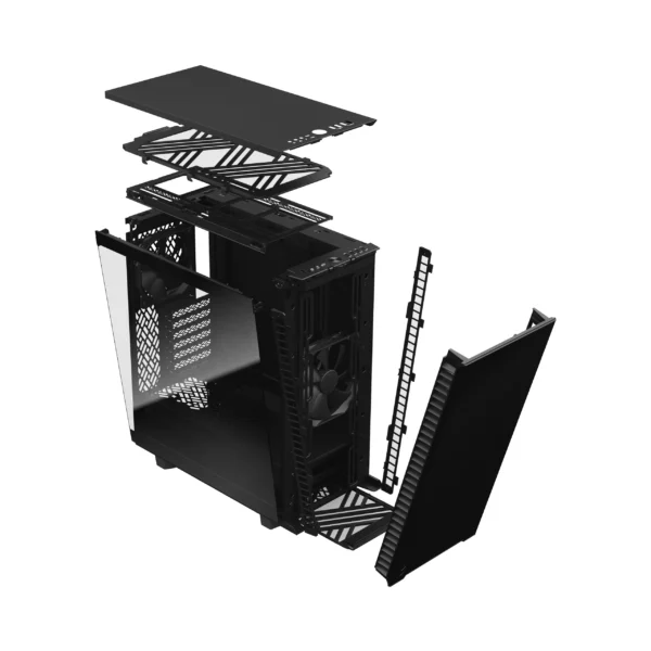 Fractal Design Define 7 Compact Black TG Light Tint ATX Case - Define 7 Compact Black TG Light Tint